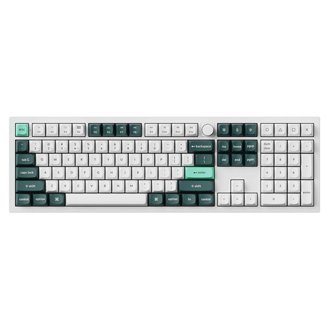 Keychron Q6 HE QMK Wireless Mechanical Keyboard - Gateron Double-Rail Magnetic Nebula Switches (White)
