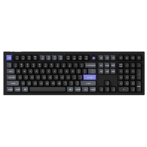Keychron Q6 HE 8K Wired Black Gaming Keyboard - Ultra-Fast Lime Magnetic Switches