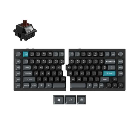 Keychron Q11 Ultra 8K Wireless Custom Mechanical Keyboard - Black - Keychron Silk POM Brown Switch