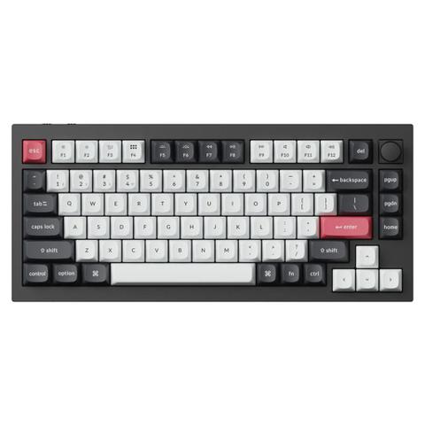 Keychron Q1 HE RGB Black Wireless Keyboard - Gateron Double-Rail Magnetic Nebula