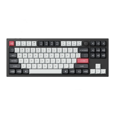 Keychron Q3 HE QMK Knob Mechanical Keyboard - Gateron Double-Rail Nebula Switch (Black)