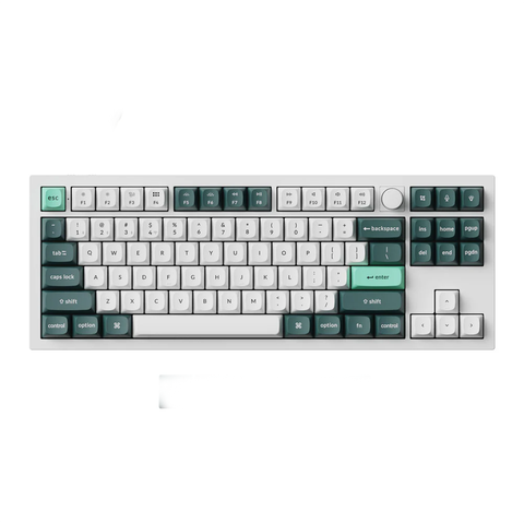 Keychron Q3 HE QMK Knob Mechanical Keyboard - Gateron Double-Rail Nebula Switch (White)