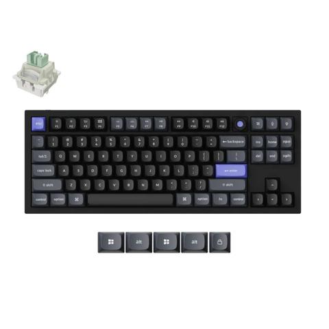 Keychron Q3 HE 8K Magnetic Switch Keyboard - Black - Keychron Ultra-Fast Lime Magnetic Switch