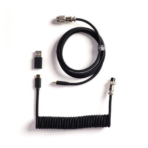 Keychron 8K Coiled Aviator Cable (Black)