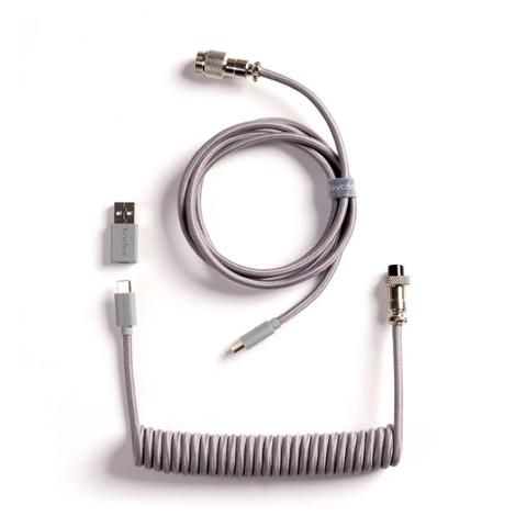 Keychron 8K Coiled Aviator Cable (Grey)