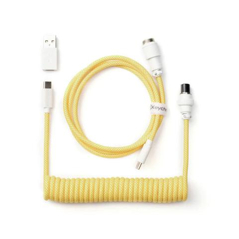 Keychron 8K Coiled Aviator Cable (Yellow)