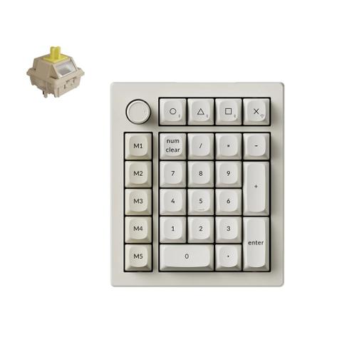 Keychron V0 Ultra 8K Wireless Number Pad (Retro) (Keychron Silk POM Banana Switch)