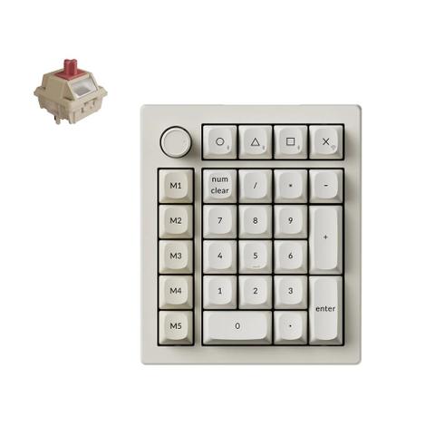 Keychron V0 Ultra 8K Wireless Number Pad (Retro) (Keychron Silk POM Red Switch)