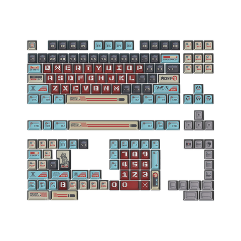KeyTok KOL Mecha Godzilla Dye-Sub PBT Keycaps 157pcs Set
