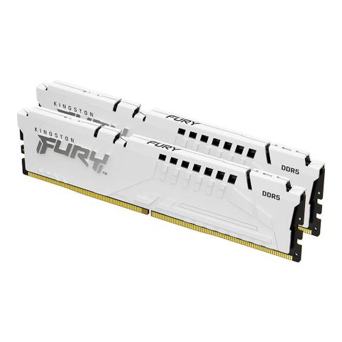 Kingston FURY Beast 64GB (2x 32GB) DDR5 6000MHz Intel & AMD Ready Desktop Memory - White