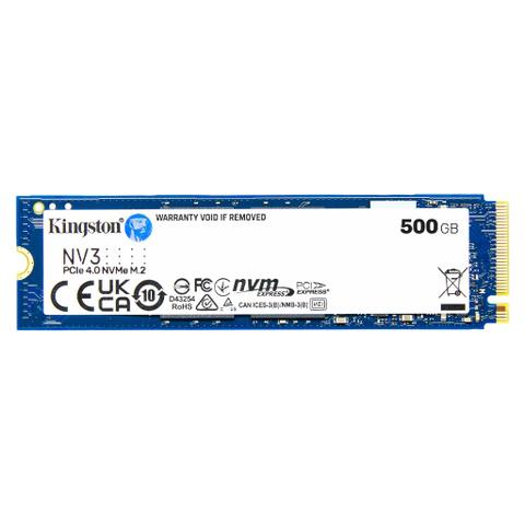 Kingston NV3 500GB PCIe 4.0 NVMe M.2 2280 SSD - SNV3S/500G