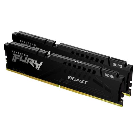 Kingston FURY Beast 64GB (2x 32GB) DDR5 6000MHz CL36 Desktop Memory - Black
