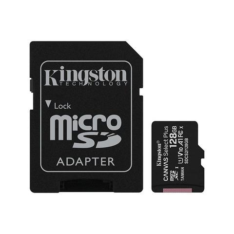Kingston 128GB Canvas Select Plus Class 10 UHS-I microSD Memory Card - 100MB/s