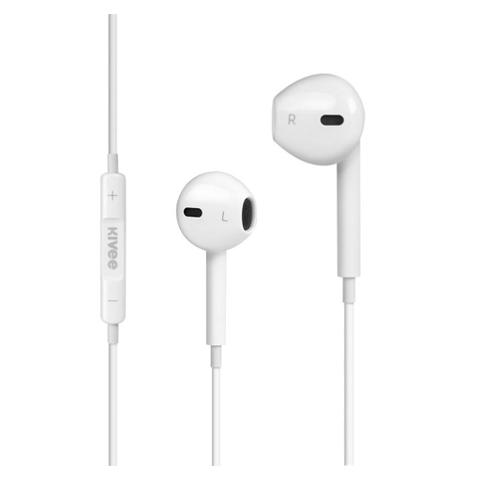 Kivee MT12 1.2m 3.5mm Earphones - White