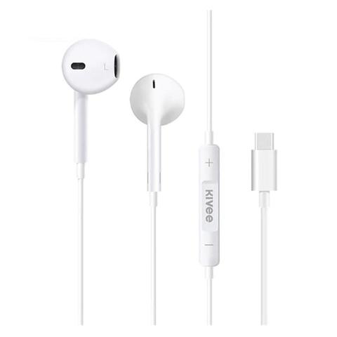 Kivee MT31 1.2m USB-C Earphones - White