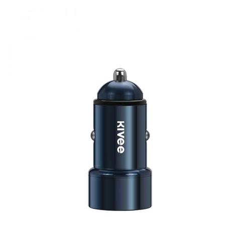 Kivee UT202 Car Charger with Dual USB - Dark Blue