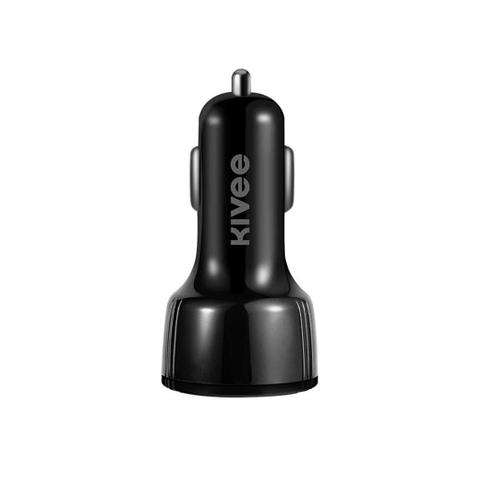 Kivee UT61 Car Charger with Triple USB - Black