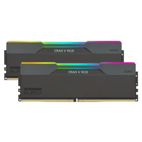 KLEVV CRAS V RGB 32GB (2x 16GB) DDR5 6000MHz CL30 Intel XMP & AMD EXPO Desktop Memory - Black