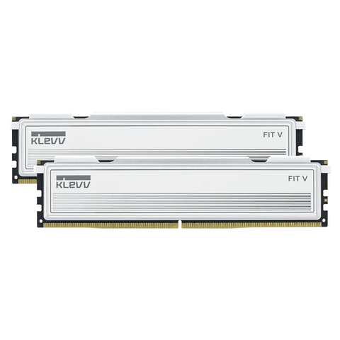 KLEVV FIT V 32GB (2x 16GB) DDR5 6000MHz C30 Desktop Memory - White