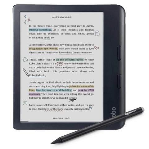 Kobo Libra Colour Black with Kobo Stylus 2