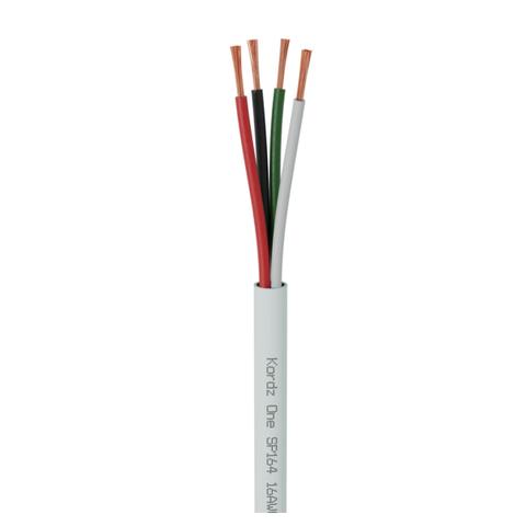 Kordz ONE 14AWG 152.5m 4-Core LSZH PVC-Free Speaker Cable - White
