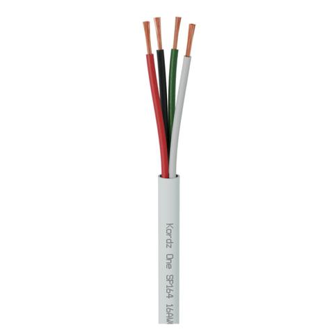 Kordz ONE 16AWG 152.5m 4-Core LSZH PVC-Free Speaker Cable - White
