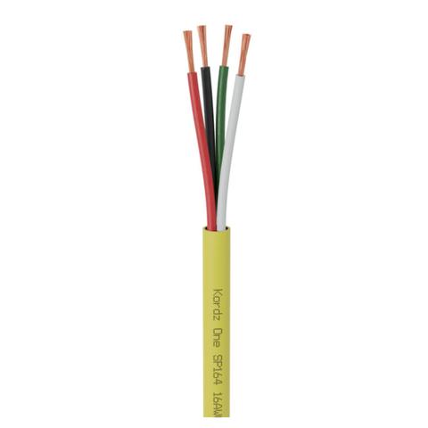 Kordz ONE 16AWG 152.5m 4-Core LSZH PVC-Free Speaker Cable - Yellow