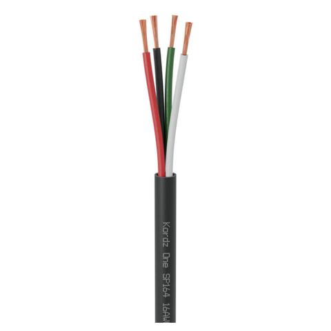 Kordz ONE 16AWG 152.5m 4-Core LSZH PVC-Free Speaker Cable - Black