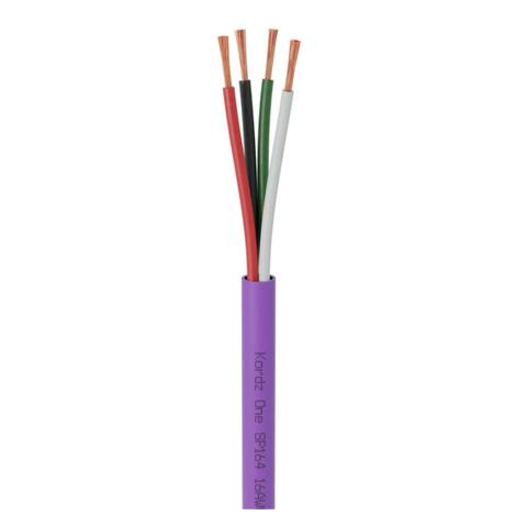Kordz ONE 16AWG 152.5m 4-Core LSZH PVC-Free Speaker Cable - Purple
