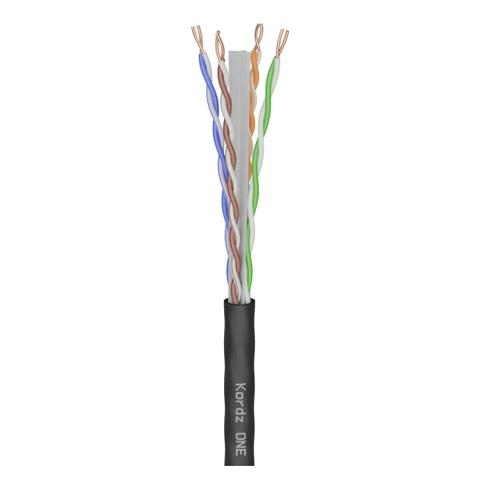 Kordz ONE CAT6 305m U/UTP LSZH PVC-Free Network Cable - Black