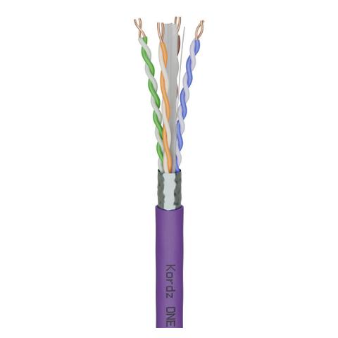 Kordz ONE CAT6A 305m F/UTP LSZH PVC-Free Network Cable - Purple