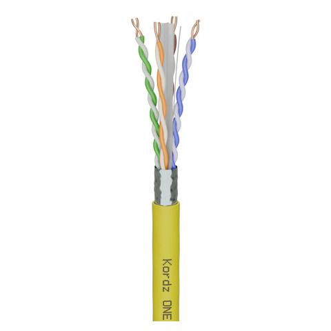 Kordz ONE CAT6A 305m F/UTP LSZH PVC-Free Network Cable - Yellow