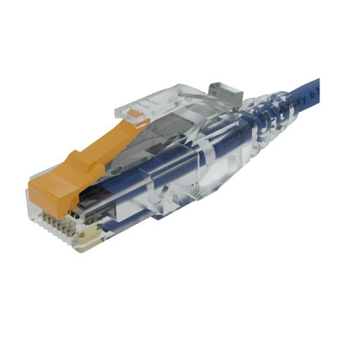 Kordz PRO SlimCat CAT6 28AWG RJ45 2-Piece Crimp Connector - 100 Pack - Clear