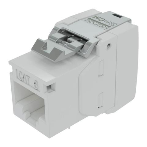 Kordz PRO SlimCat CAT6 28AWG RJ45 Toolless White Keystone Socket - 12 Pack