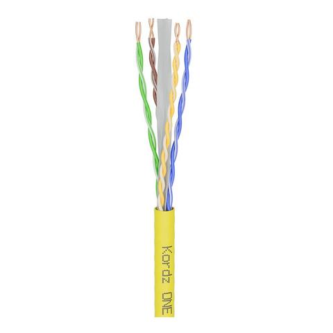 Kordz Professional CAT 6 U/UTP Bulk Cable, LSZH, Yellow, 305m Pro Box