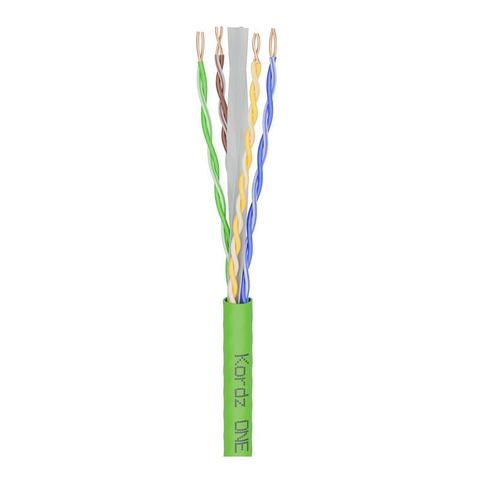 Kordz Professional CAT 6 U/UTP Bulk Cable, LSZH, Green, 305m Pro Box