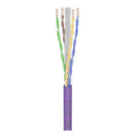 Kordz Professional CAT 6 U/UTP Bulk Cable, LSZH, Purple, 305m Pro Box