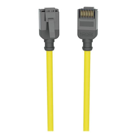 Kordz Professional Slim Profile CAT6 Network Patch Cord yellow - 2.5m