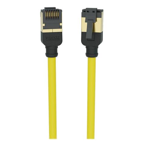 Kordz Professional Slim Profile CAT6A Network Patch Cord yellow - 2.5m