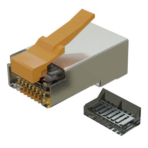 Kordz PRS SlimCat 2-Piece Shielded RJ45 Crimp Connector - 100pcs