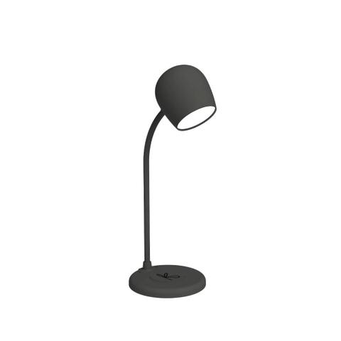 Kreafunk Ellie Lamp w/ Bluetooth Speaker & Qi Charger - Black