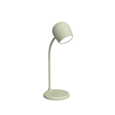 Kreafunk Ellie Lamp w/ Bluetooth Speaker & Qi Charger - Dusty Olive
