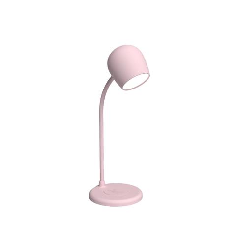 Kreafunk Ellie Lamp w/ Bluetooth Speaker & Qi Charger - Dusty Rose