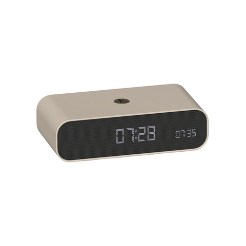 Kreafunk Wakie Alarm Clock Qi Charger + Bluetooth - Ivory Sand