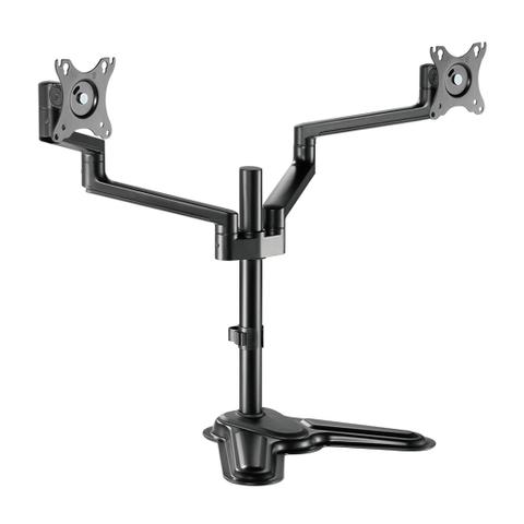 Brateck Premium Aluminium Articulating Dual Monitor Stand - 17"-32" (Black)