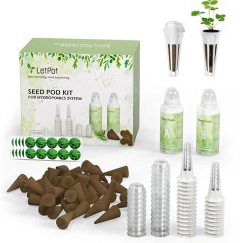 LetPot 172 Pcs Seed Pod Round Sponge Kit for Hydroponics