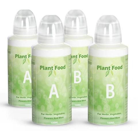 LetPot Plant Food A & B Hydroponics Nutrients (4 Bottles)