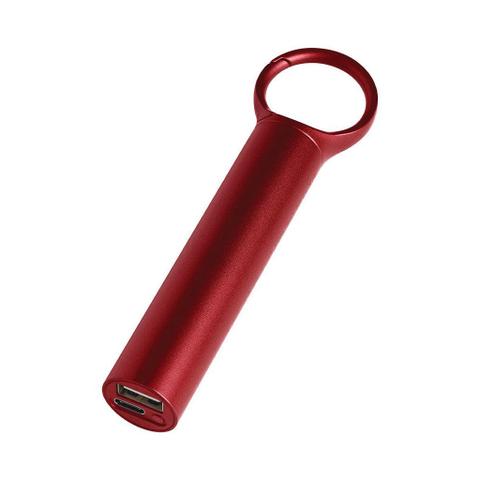 Lexon Nomaday 3000 mAh Power Bank With Clip - Red