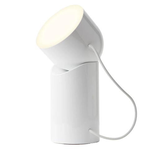Lexon Orbe Portable LED Lamp With Moving Head - White