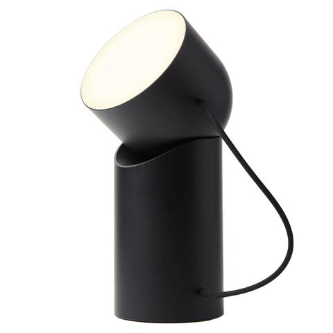 Lexon Orbe Portable LED Lamp With Moving Head - Black